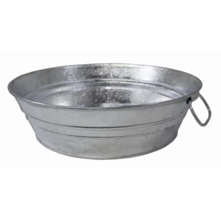 Tub Low-Flat Hot-Dip Stl 2Qt